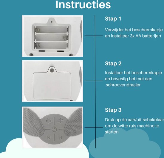 Witte Geluid Uil machine - Witte Anti Ruis - Witte Geluid Stopper baby - Slaaptrainer - Slaaphulp — afbeelding 4