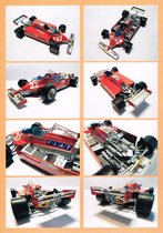 bouwplaat/modelbouw in karton Ferrari 126 CK Turbo, schaal 1:25