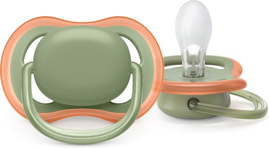 Philips Avent Ultra Air Fopspeen - 6 tot 18 Maanden - 2 Speentjes - Groen/Grijs - SCF085/20 van Merkloos — afbeelding 3