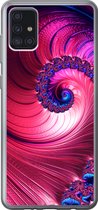 Geschikt voor Samsung Galaxy A52 5G hoesje - Spiraal - Abstract - Kleuren - Siliconen Telefoonhoesje