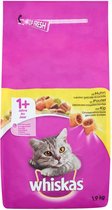 3x - Whiskas - Kattenvoer - Brokjes met Kip - 3 Verpakkingen van 1,9kg