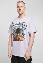 Urban Classics Heren Tshirt -M- Days Before Summer Oversize Paars