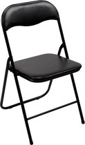 Perel folding chair padded Campingstoel Zwart FP168B