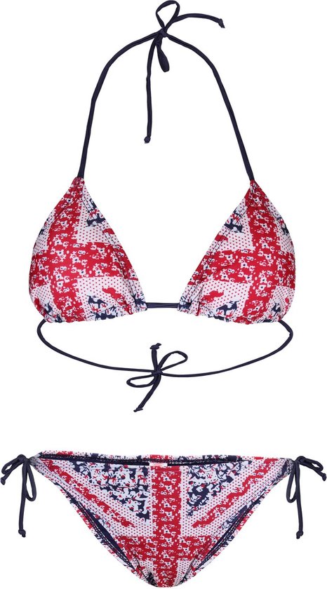 Tweedelige bikini met vlaggen / XS