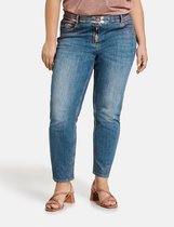 SAMOON Dames 7/8-jeans Betty met metallic effect Dark Blue Denim-50