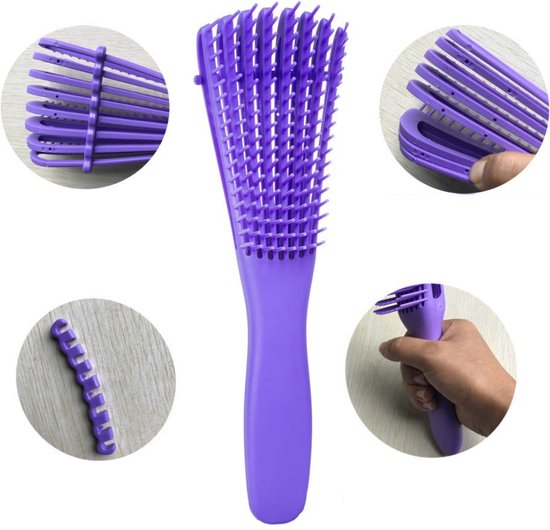 Antiklit Haarborstel Detangling Brush Hairbrush Krullend Haar