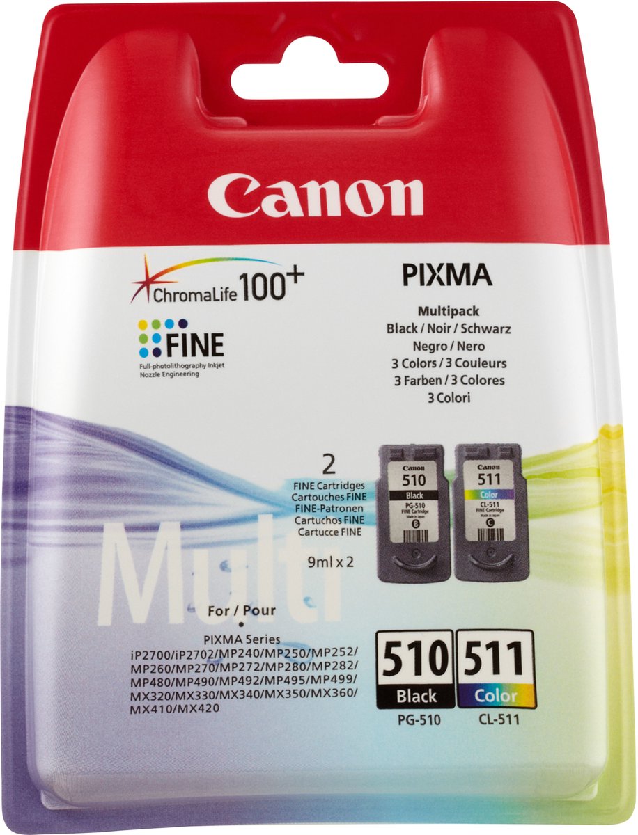Canon PG-510/CL-511 - Inktcartridge / Zwart / Kleur - Canon