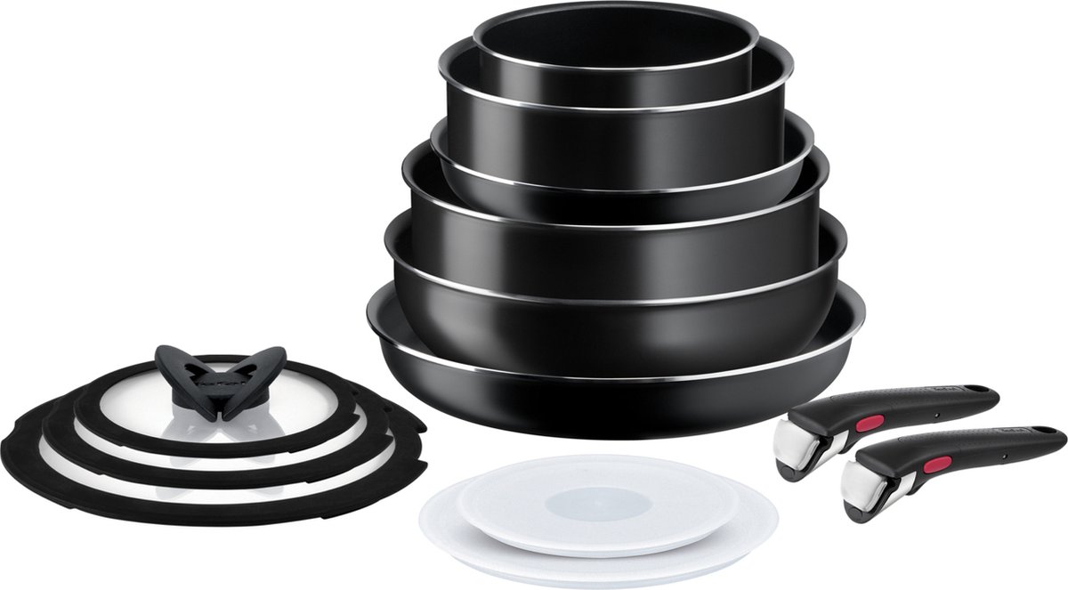 Batterie de cuisine lot de 2 casseroles 16-20 cm avec poignée TEFAL : le  lot à Prix Carrefour
