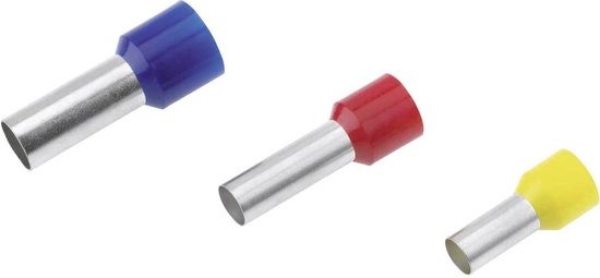 Cimco 18 2206 Adereindhulzen 2.50 mm² Deels geïsoleerd Blauw 100 stuk(s)