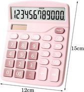 Digitale rekenmachine pastel roze