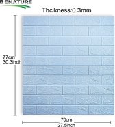 3D stenen muurstickers - Zelfklevende stenen muur behang - Stenen tegelstickers - stenen stickerbehang - Muur stickers - makkelijk aan te brengen & schoon te maken - waterbestendig