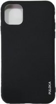 Puloka - siliconen hoesje - Iphone 12/ 12 PRO - mat zwart - iphone case anti shock