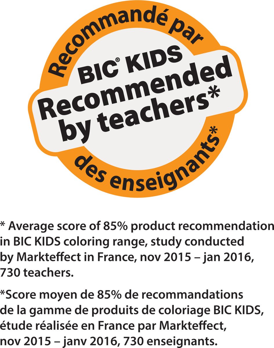 BIC Kids Super Mario Kleurdoos - met Kleurpotloden - Visaquarelle - Aquarelpotloden - Viltstiften en Stickers - Verschillende Kleuren - Herbruikbare Doos van 70 Stuks met 5 Stickervellen — afbeelding 2