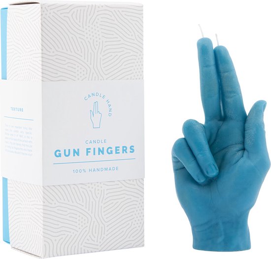 CandleHand - Gun Fingers - blue