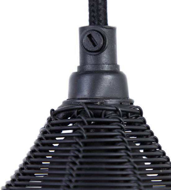 Light & Living Hanglamp Alvaro - Zwart - 5L - Modern - Hanglampen Eetkamer, Slaapkamer, Woonkamer