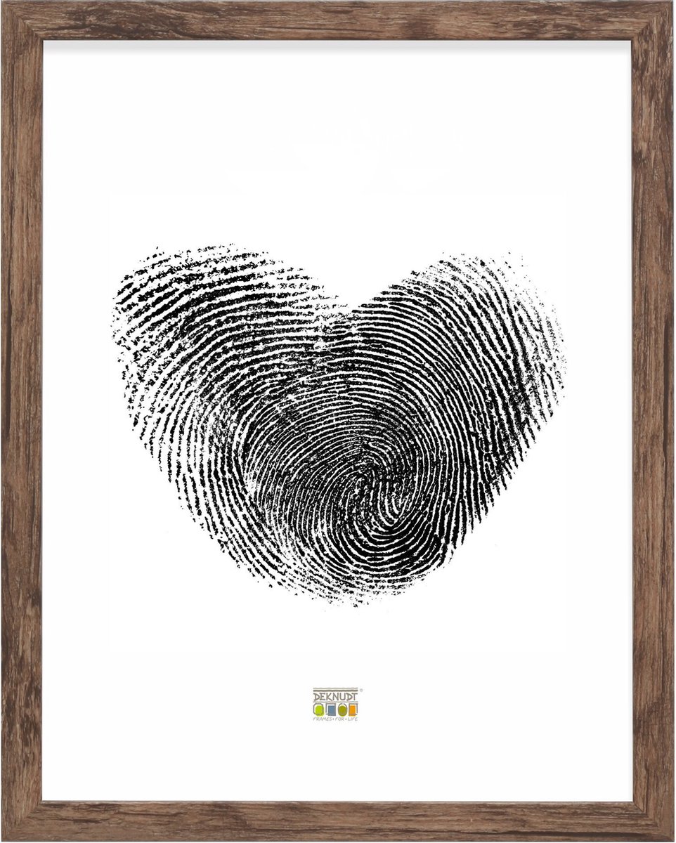 Deknudt Frames fotolijst S45RH3 - bruin - hout - 20x40 cm