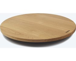 COOKX - Eiken draaiplateau L - Houten Serveerplank - Nature White - 60 cm  - Lazy Susan
