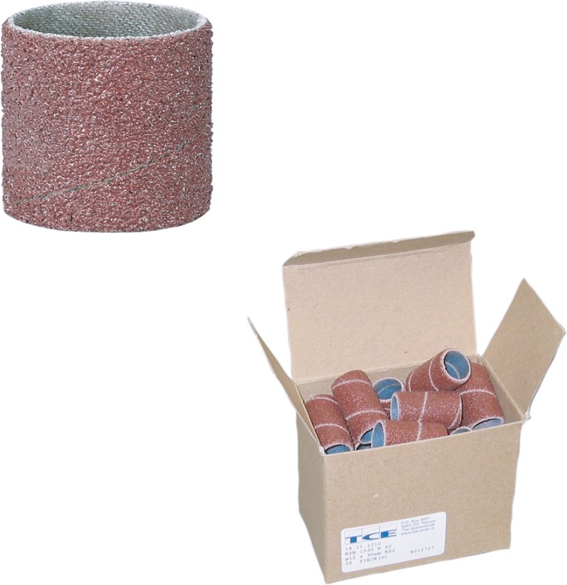 VONROC Schuurpapier & Delta schuurpad set – 80/82mm - 50 vellen met korrel 60, 80, 100, 120