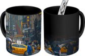 Magische Mok - Foto op Warmte Mok - Taxi - New York - Amerika - 350 ML - Uitdeelcadeautjes