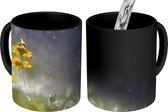 Magische Mok - Foto op Warmte Mok - Bloemen - Bij - Regen - 350 ML - Uitdeelcadeautjes
