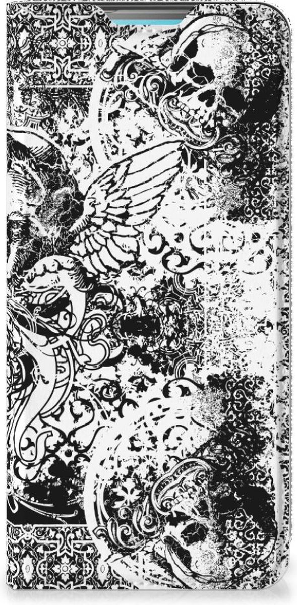 Mobiel BookCase Samsung Galaxy A53 Skulls Angel