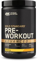 Optimum Nutrition Gold Standard Pre-Workout Advanced - Pré-entraînement - Tropical - 420 grammes (20 doses)
