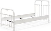 Bed Box Wonen - Kinderbed - Erma - 90x200 - Wit - Metaal - eenpersoons