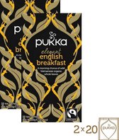 Pukka Thee - Elegant English Breakfast - Voordeelverpakking - 2 x 20 zakjes