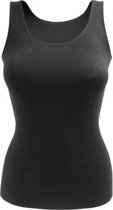 Dames onderhemd - microfiber - naadloos - Zwart - Maat S