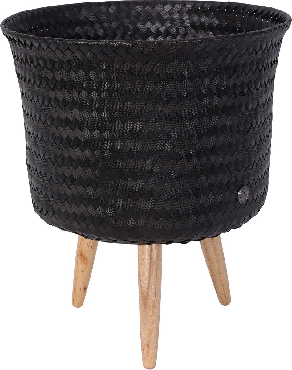 Plantenstandaard - Bloempot op poten - SET van 2! - Handed By - Up Mid - zwart - black
