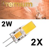 2 x Premium G4 Led - 2 Watt - 2W - 12V - Lichtbron - Ledlamp - Dimbaar - Vervangt 25W Halogeen - 2 stuks