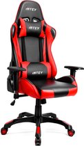 Seven Comfort - Game Stoel - Gaming Stoel - Gaming Chair - Zwart - Bureaustoel Met Nekkussen & Verstelbaar Rugkussen - Instelbare Zithoogte