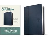 NLT Premium Gift Bible, Blue, Red Letter