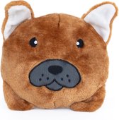 Zippy Paws ZP920 Squeakie Bun - French Bulldog - Speelgoed voor dieren - honden speelgoed – honden knuffel – honden speeltje – honden speelgoed knuffel - hondenspeelgoed piep - hondenspeelgoe
