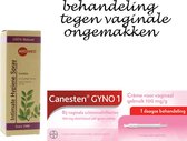 Set tegen vaginale ongemakken: Aromed Candira intiem spray 50ml  en een ééndaagse behandeling met gyno-1 crème 5 gram