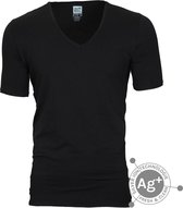 Alan Red - T-shirt Oxford Zwart - L - Modern-fit