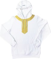 Dubai Rose Gold - Witte hoodie - Gouden patroon - Unisex