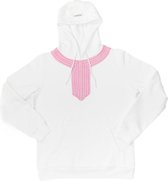 Beirut Pink - Witte hoodie - Roze patroon - Unisex