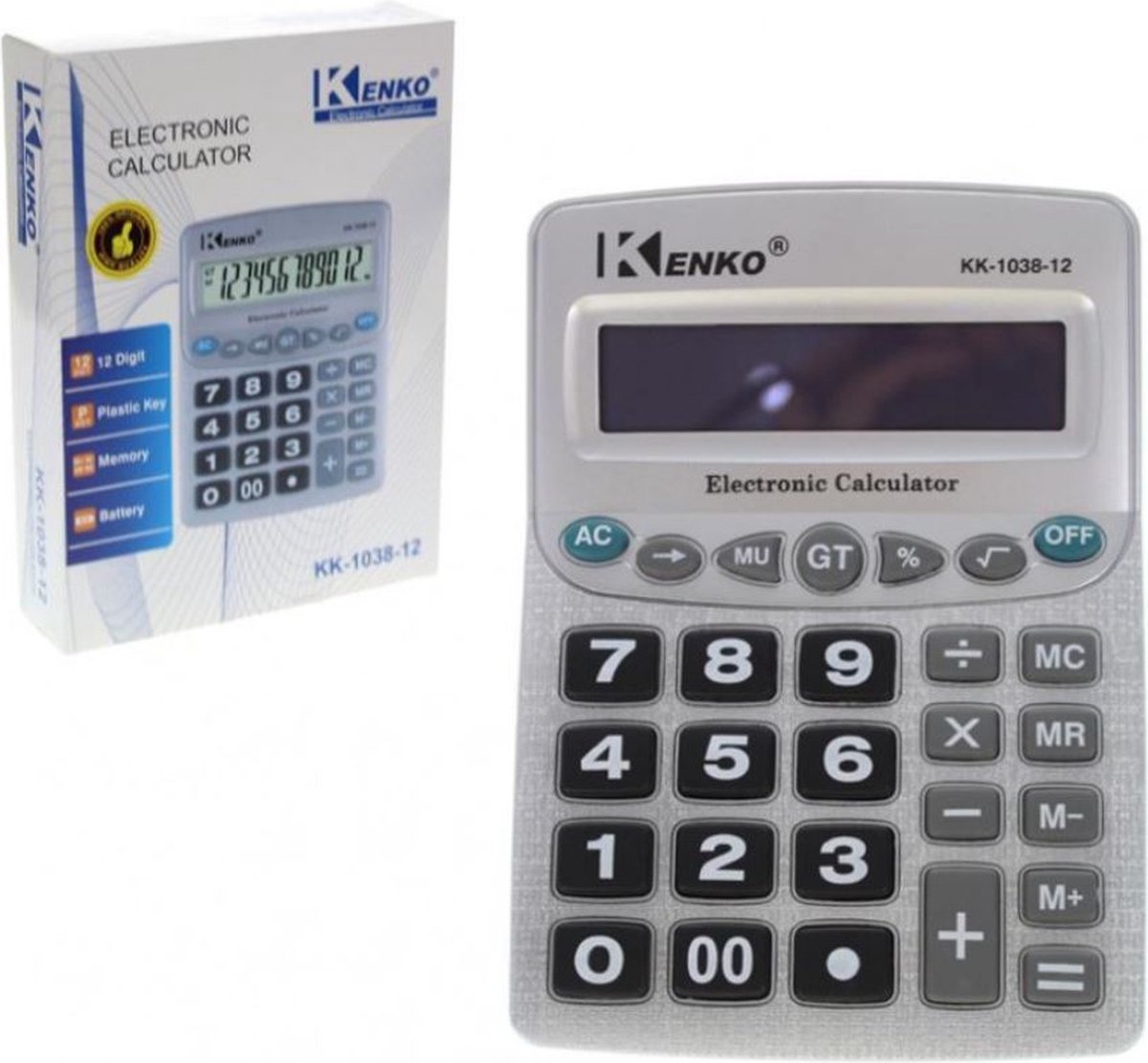 Elektronische rekenmachine met digitaal display KK-1038-12