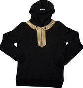 Dubai Gold - Zwarte hoodie - Gouden patroon - Unisex