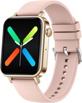 Afiho Smartwatch Pro - Luxe Smartwatch - Dames horloge - Heren horloge - Bloeddruk meter - Activity tracker - Stappenteller - Rose - Android en iOS