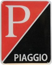 Vespa Embleem Sticker | Zwart Rood | Vespa Sprint | Primavera | Vespa Logo | Piaggio Logo