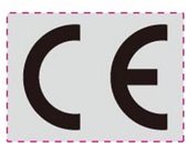 CE Stickers - 100 stuks - 30 X 22 MM - Zilver / Grijs met Zwart - CE Label - CE Markering - CE Keurmerk