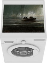 Wasmachine beschermer mat - Nordlys - schilderij van Peder Balke - Breedte 55 cm x hoogte 45 cm