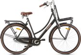 Popal County Roll+ Dames - Transportfiets - Mat Zwart - 57 CM