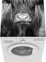 Wasmachine beschermer mat - Schotse Hooglander - Haar - Dieren - Breedte 60 cm x hoogte 60 cm