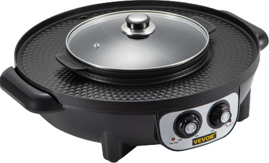 BeBetter Hotpot & Grillpan | Grillplaten - Grillplaat - Grillapparaat - Chinese Fondue - 2-in-1 - Elektrisch BeBetter Hotpot & Grillpan | Grillplaten - Grillplaat - Grillapparaat - Chinese Fondue - 2-in-1 - Elektrisch