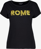 TwoDay dames T-shirt Rome - Zwart - Maat 3XL
