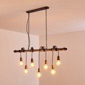 Moderne Hanglamp - Luxe Metalen Hanglamp - Zilveren Vintagelamp - Langwerpige Roestkleurige Hanglamp - Rechthoekige Moderne Lamp - Huiskamer Vintagelamp