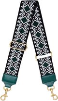 Schouderband - Tassenriem -Tashengsel - Schouderriem - Bag Strap - Verstelbaar - Petrol - Aztec Colour